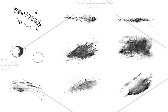 Handmade INK STROKES Full Pack in Photoshop Brushes - product preview 1
