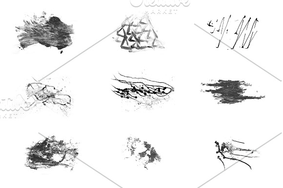 Handmade INK STROKES Full Pack in Photoshop Brushes - product preview 2