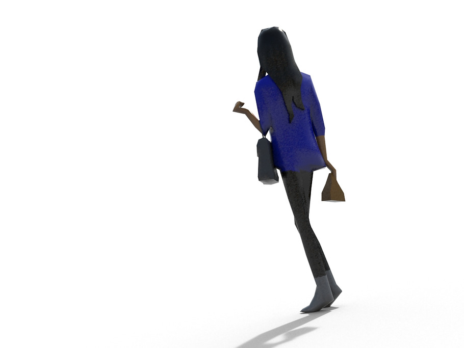 Low Poly Girls Pack in People - product preview 8