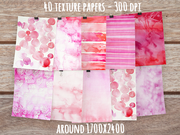 Watercolor Giftbox - February Deal in Textures - product preview 2