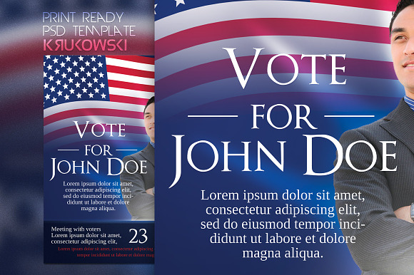 USA Elections Flyer in Flyer Templates - product preview 1