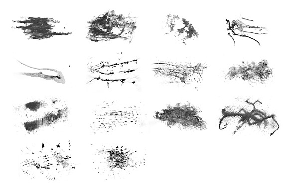 Handmade INK STROKES Pack 14 #2 in Photoshop Brushes - product preview 1
