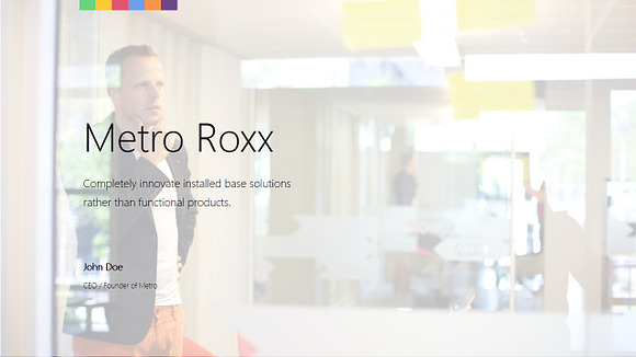 Metro Roxx PowerPoint template in PowerPoint Templates - product preview 1