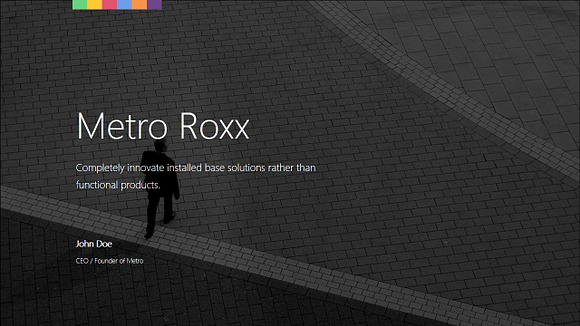 Metro Roxx PowerPoint template in PowerPoint Templates - product preview 2