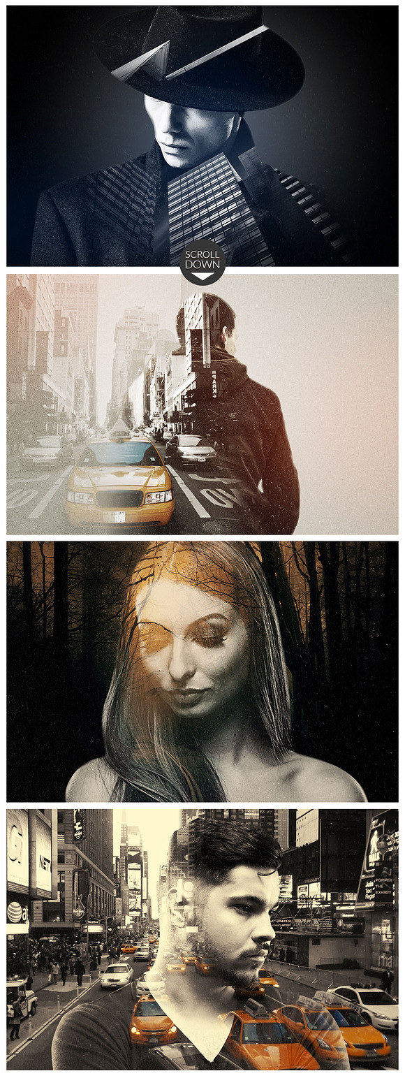 Double Exposure Photoshop Template in Photoshop Layer Styles - product preview 3