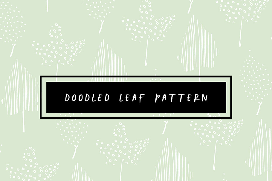 Doodled Leaf Pattern