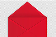 Red Vector Envelopes