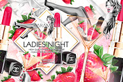 Ladies' Night Fashion Clipart