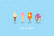 GEO ICE CREAM Set