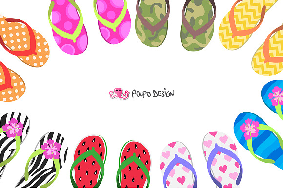 50 Flip Flops clipart in Objects - product preview 1