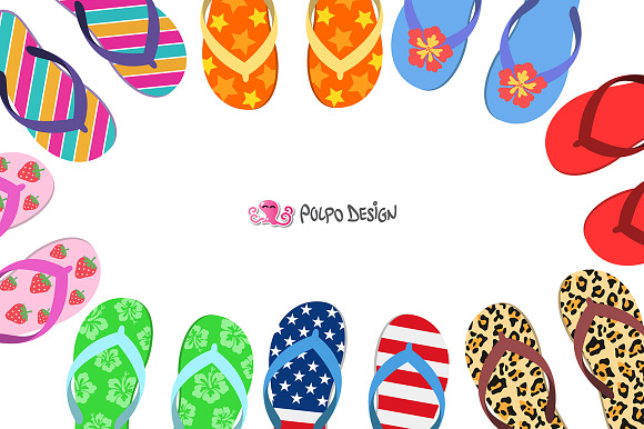 50 Flip Flops clipart in Objects - product preview 2