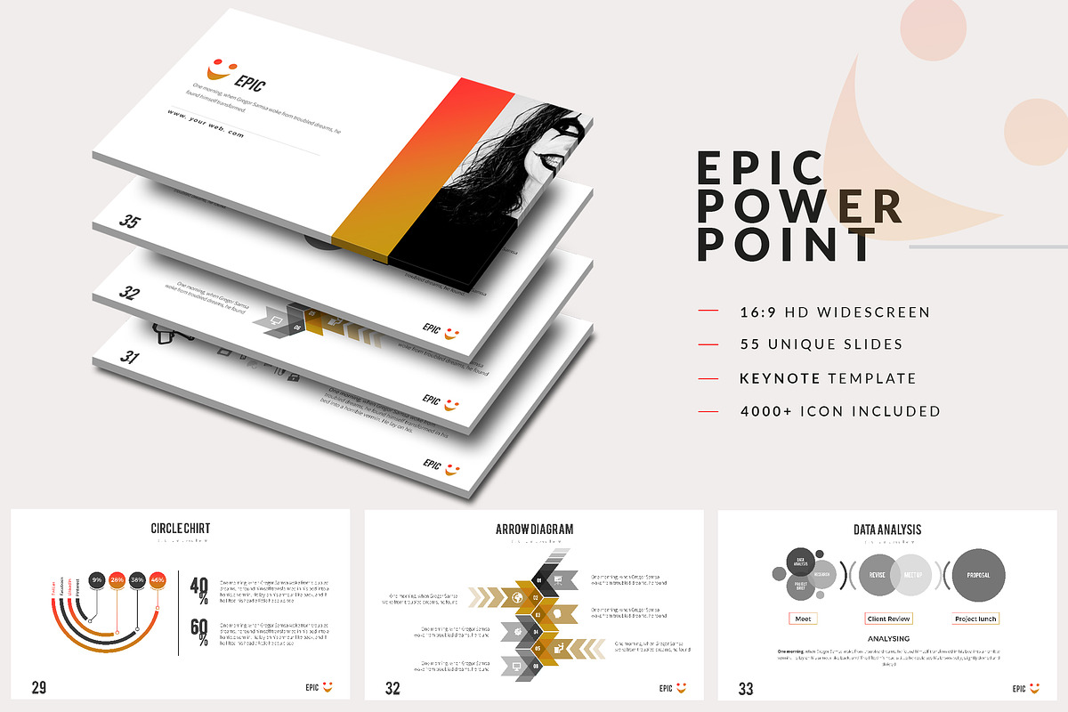 Epic Powerpoint Template in PowerPoint Templates - product preview 8