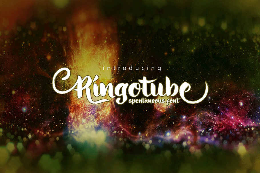 Ringotube Font in Script Fonts - product preview 8