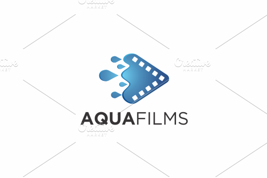 Aqua Films | Logo Template in Logo Templates - product preview 8