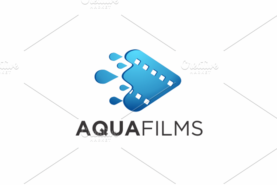 Aqua Films V.2 | Logo Template in Logo Templates - product preview 8