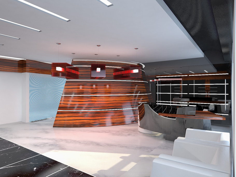 Hall Lobby Interior in Architecture - product preview 3