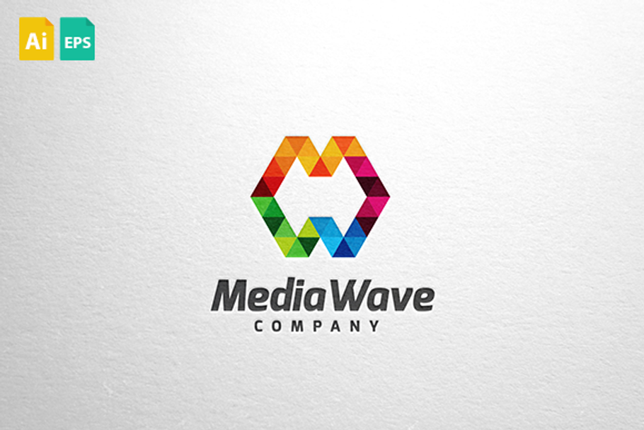 MediaWave Logo in Logo Templates - product preview 8