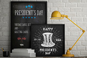 President's Day Vintage Labels v2