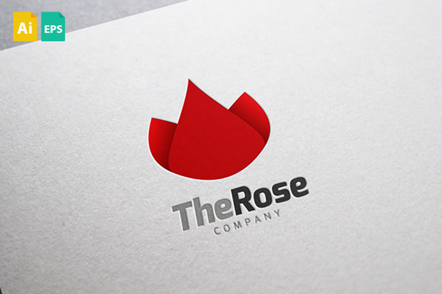 The Rose Logo in Logo Templates - product preview 8