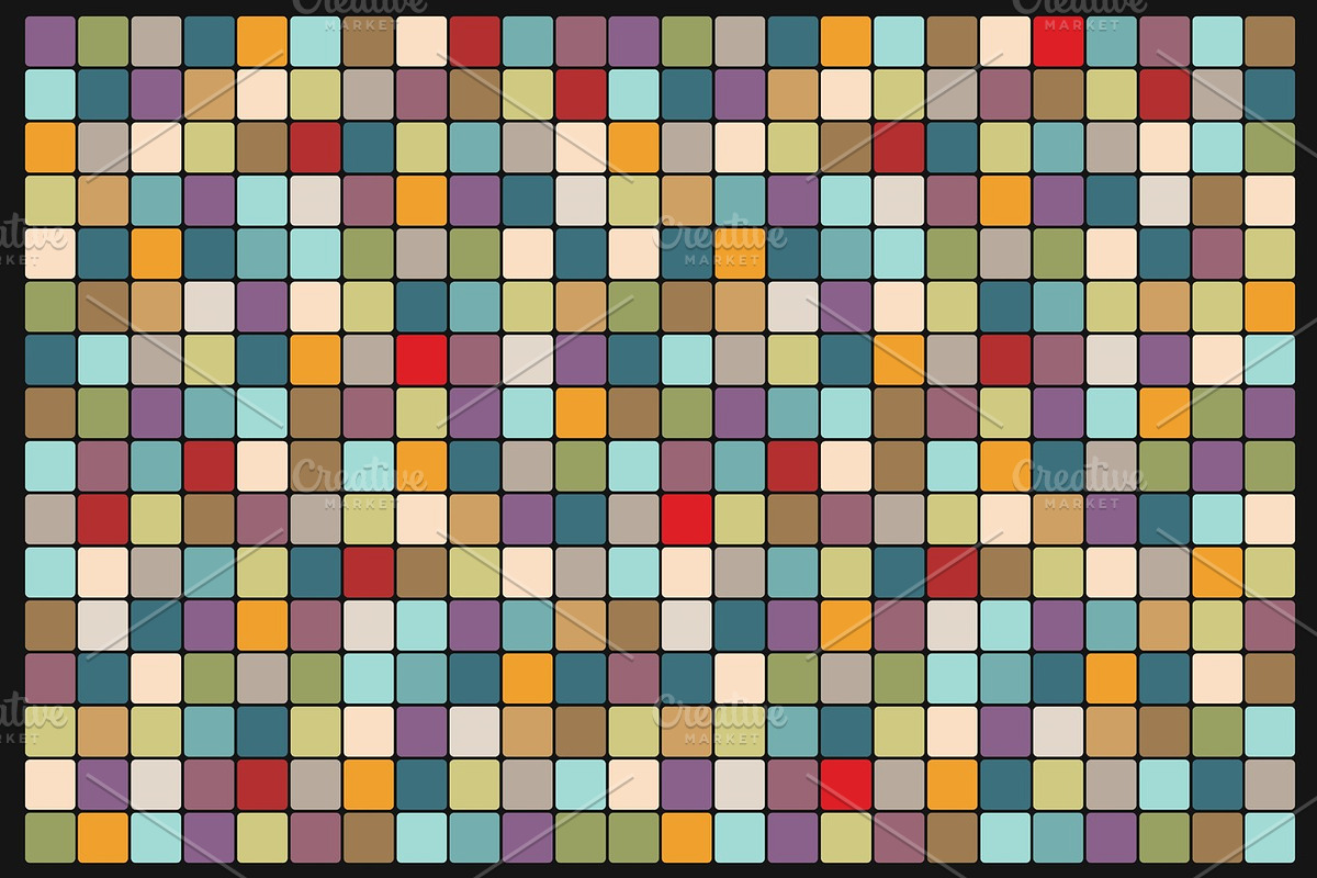 Mosaic background of colored squares in Textures - product preview 8