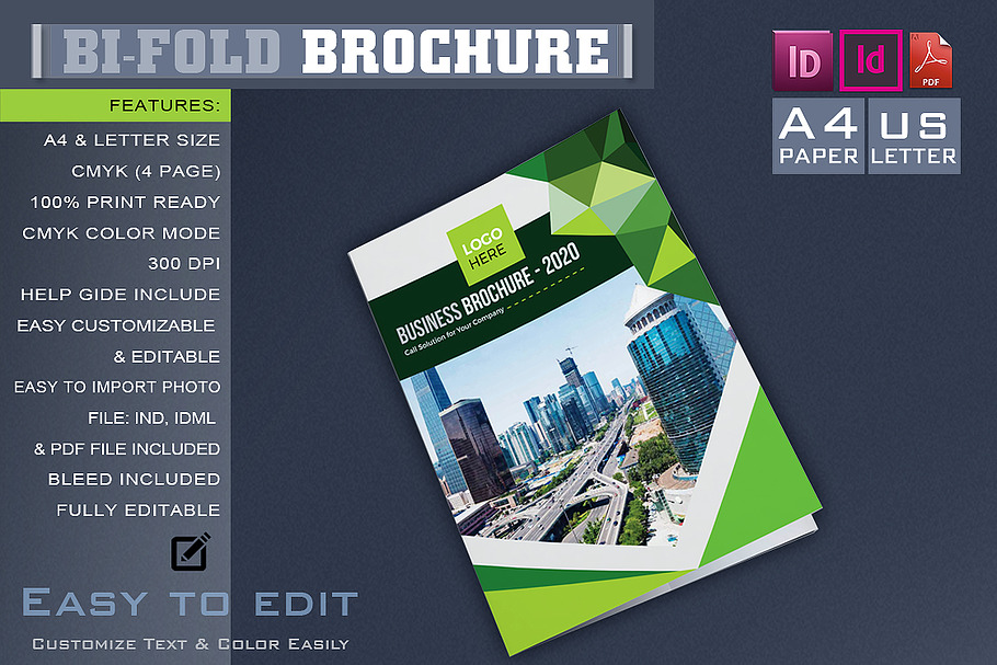 Bi-Fold Brochure in Brochure Templates - product preview 8