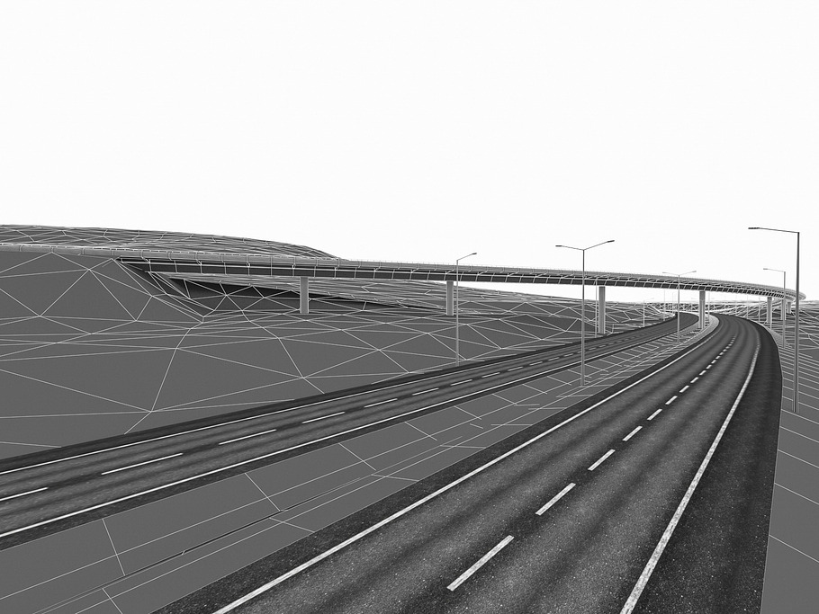 Full-Lenght Tunnel with Terrain in Architecture - product preview 1