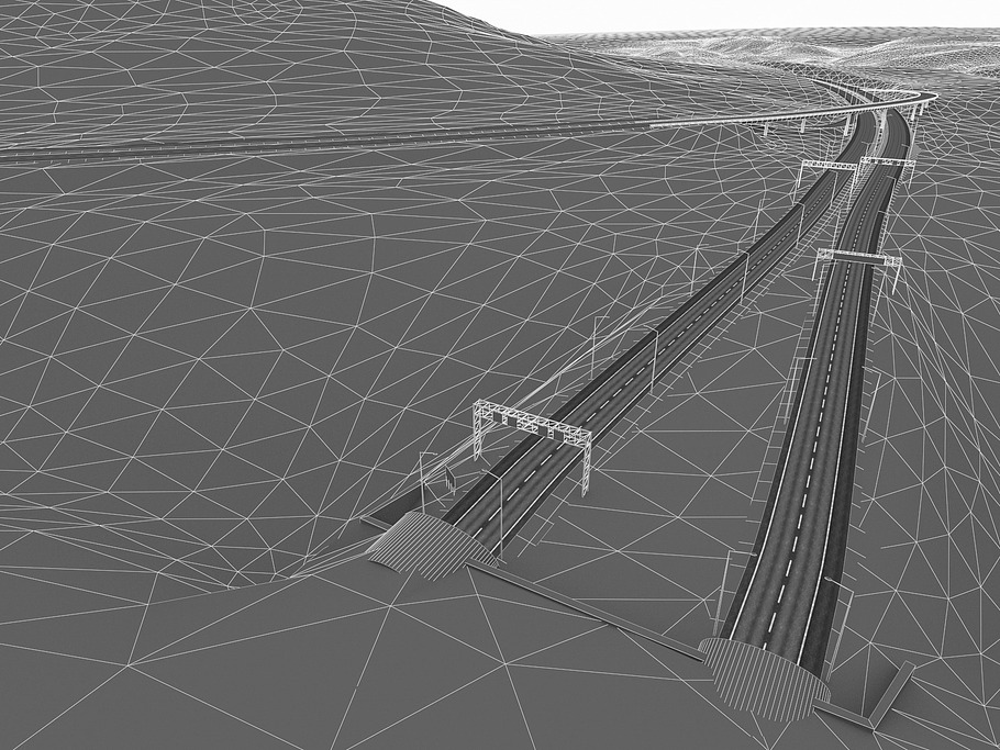 Full-Lenght Tunnel with Terrain in Architecture - product preview 12