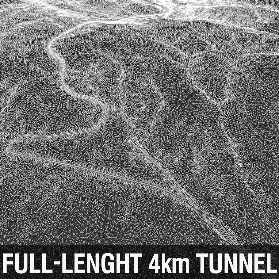Full-Lenght Tunnel with Terrain in Architecture - product preview 15