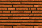 Red brick wall seamless background
