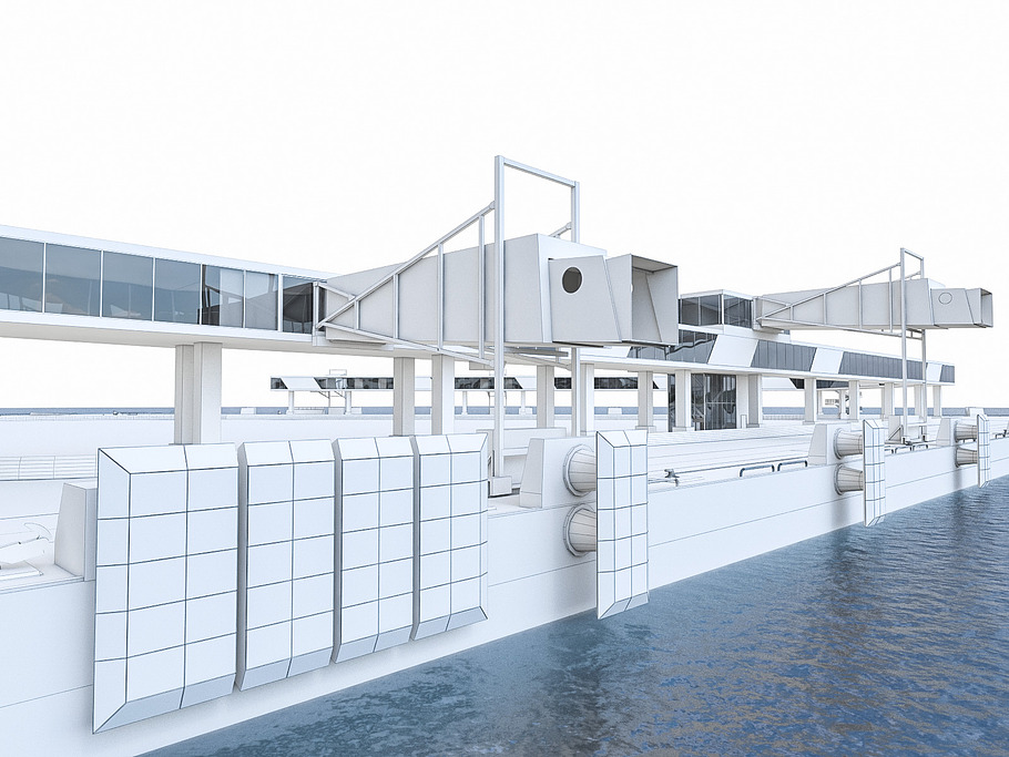 Port Gangway Full Set in Architecture - product preview 1