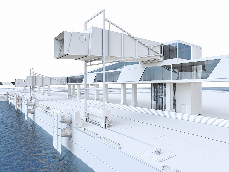 Port Gangway Full Set in Architecture - product preview 2