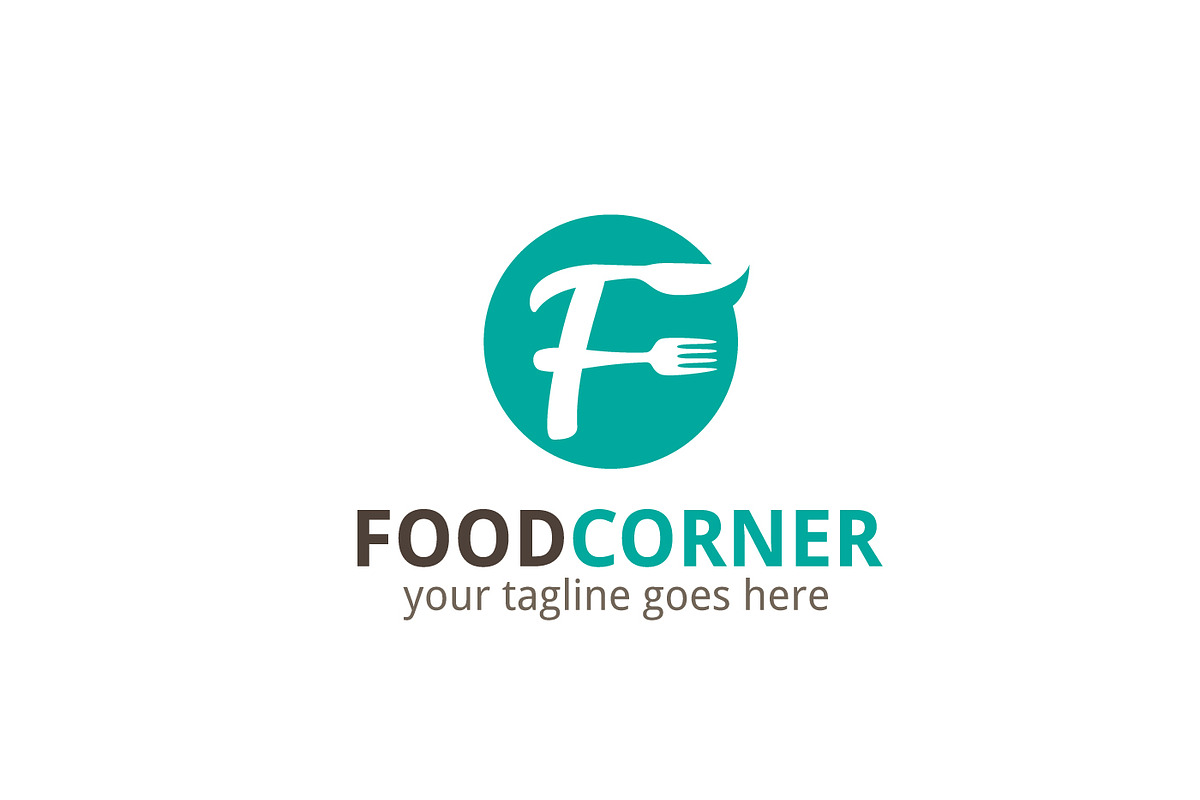 Food Corner Letter F Logo in Logo Templates - product preview 8