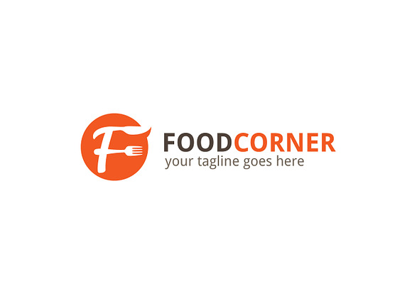 Food Corner Letter F Logo in Logo Templates - product preview 2