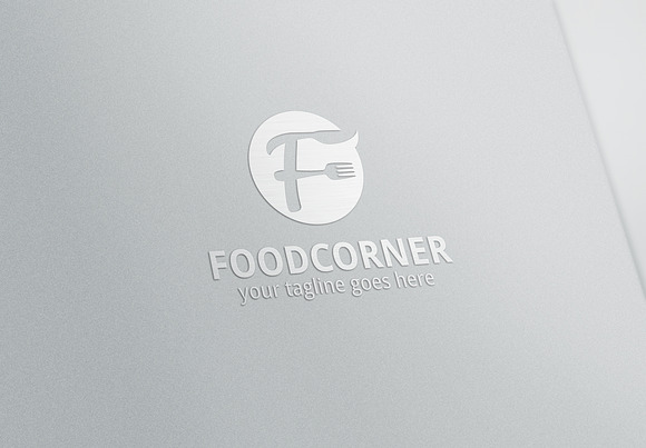 Food Corner Letter F Logo in Logo Templates - product preview 4