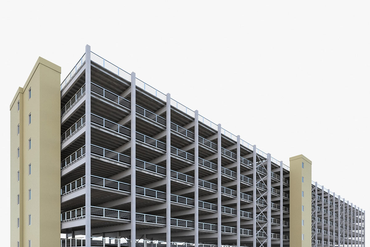 Multistory Parking Garage in Architecture - product preview 8