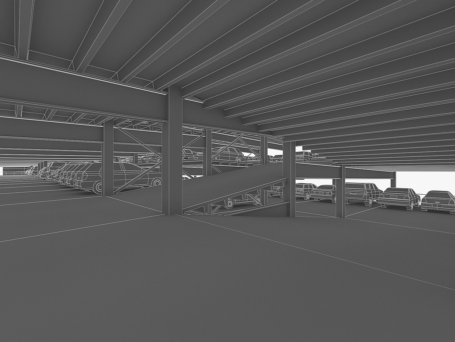 Multistory Parking Garage in Architecture - product preview 7