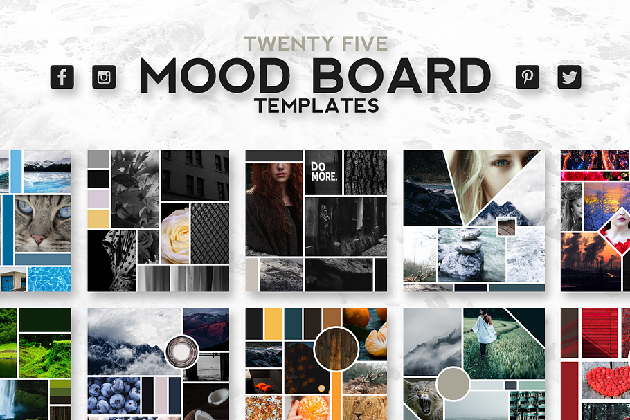 25 Mood Board Templates | Creative Daddy