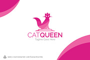 Cat Queen Logo Template