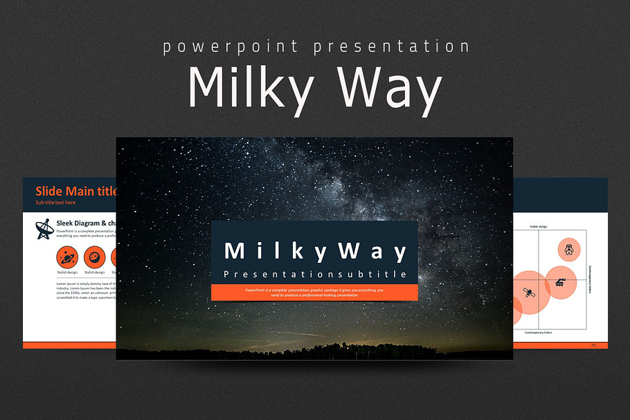 Milky Way Presentation in PowerPoint Templates - product preview 8