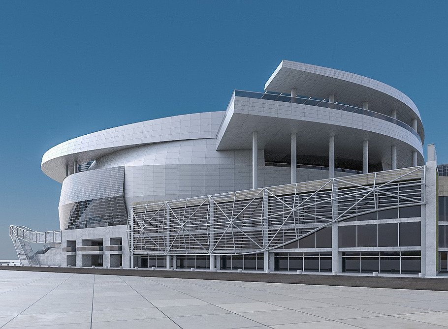 Warriors Arena Stadium in Architecture - product preview 6