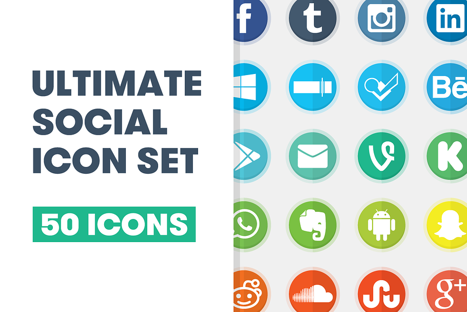 Ultimate Social Icon Set in Graphics - product preview 8