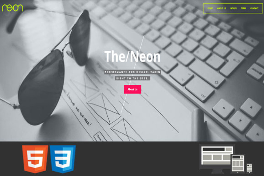 Neon - One Page HTML Template