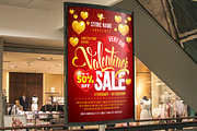 Valentines Sale Poster Template