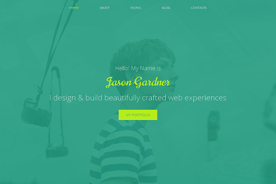 Jason Gardner  One Page Theme in Landing Page Templates - product preview 8