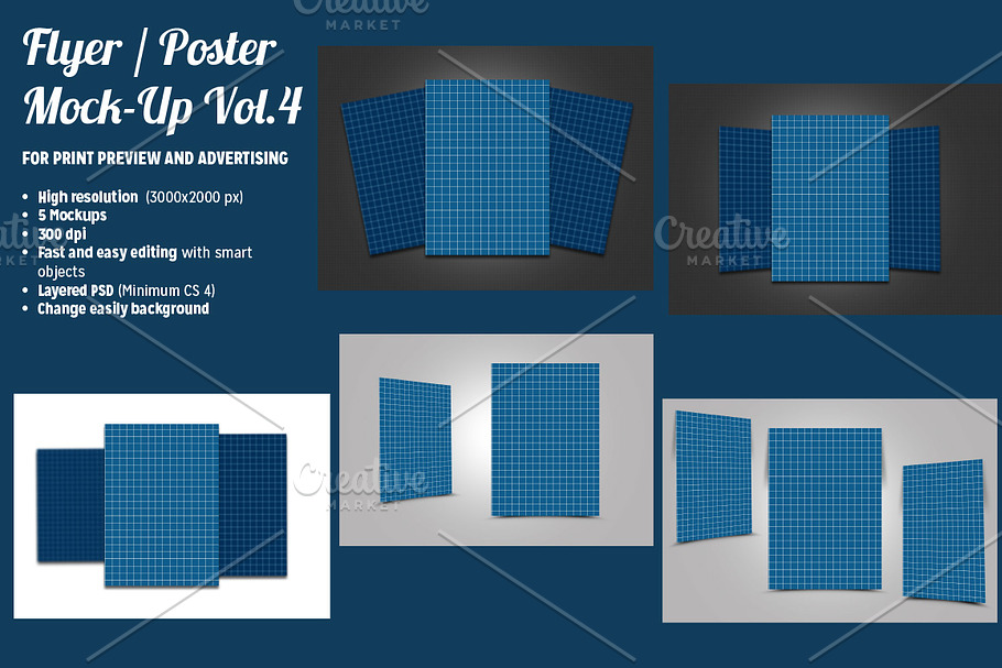 Flyer / Poster Mock-Ups Vol. 4 in Print Mockups - product preview 8