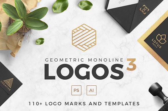 Geometric Logos - volume 03 in Logo Templates - product preview 7