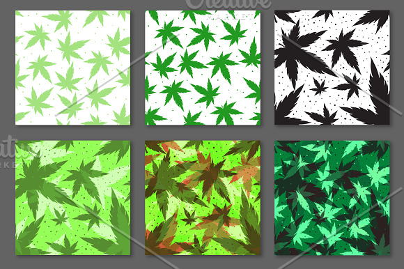 Cannabis BIG Set in Patterns - product preview 1