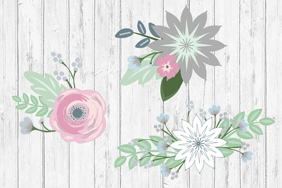 Floral Bouquet Clipart 50% Off in Illustrations - product preview 2