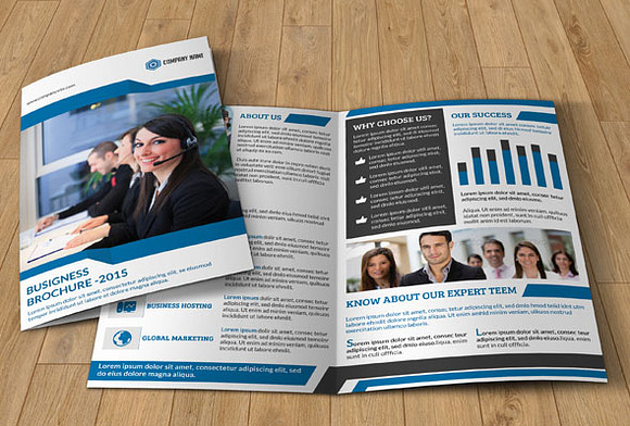 Corporate brochure - Bifold-V62 in Brochure Templates - product preview 1