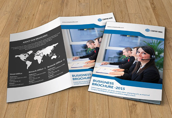 Corporate brochure - Bifold-V62 in Brochure Templates - product preview 3